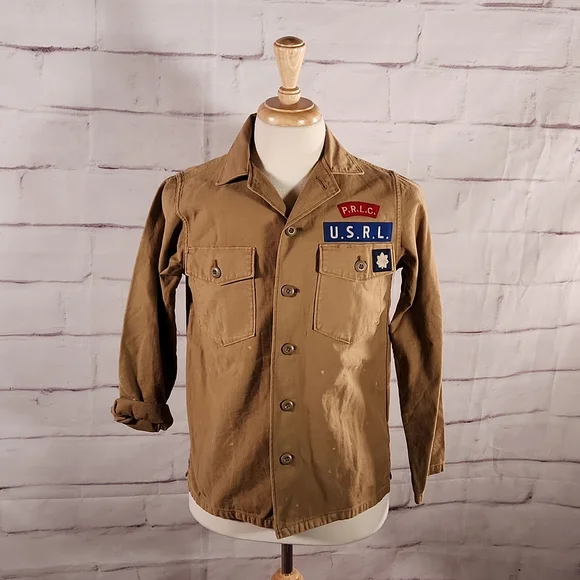 denim & supply ralph lauren ミリタリーシャツ DENIM&SUPPLY RALPH LAUREN ミリタリーシャツ ベージュS - メルカリ
